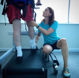man walking litegait physio